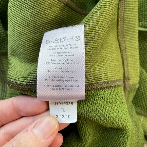 Merrell Men’s Quarter-Zip Pullover Olive Green Hiking Outdoor Sweater Size Small - Picture 7 of 7